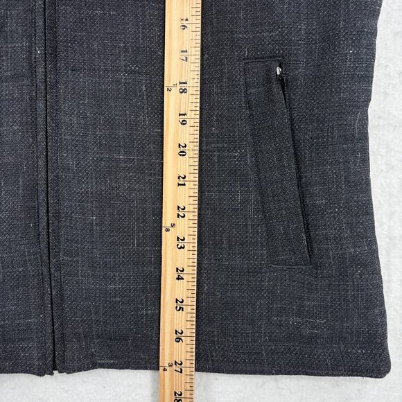Nordstrom Vest Men's Size M Gray Tech Smart Wool Blend Full Zip Trim Fit Quilted - Picture 11 of 12